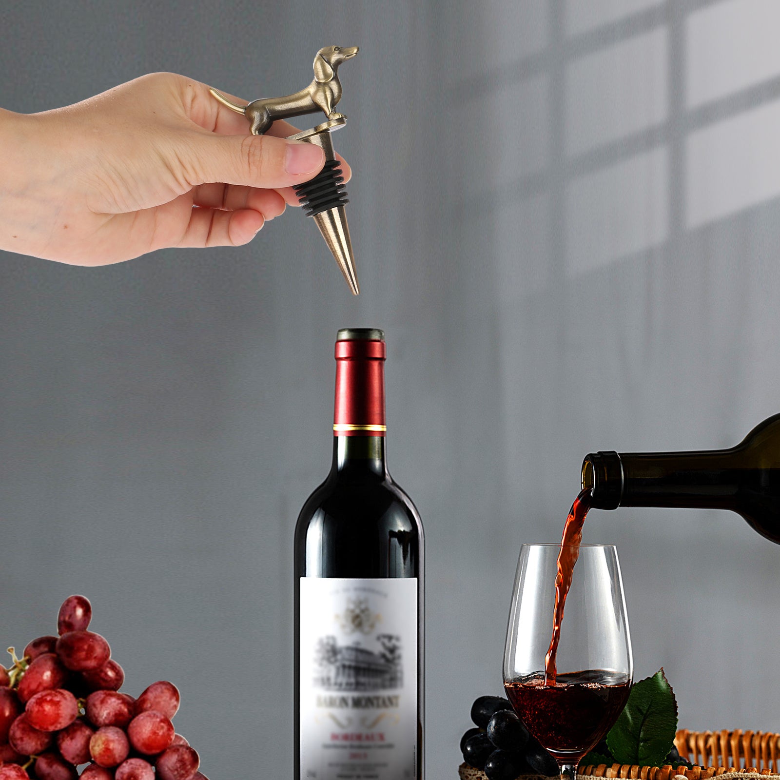 Dachshund Dog Wine & Champagne Stopper – Fun Gift for Pet Lovers