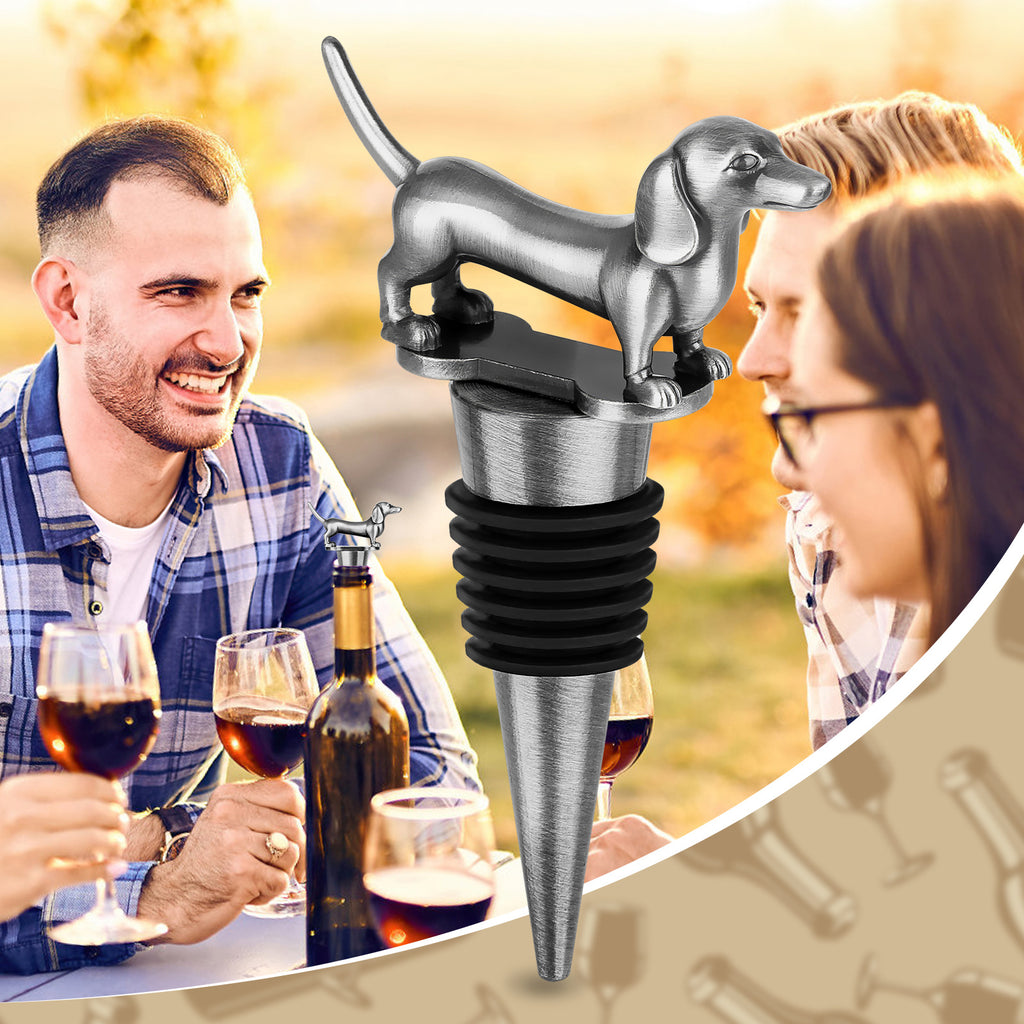 Dachshund Dog Wine & Champagne Stopper – Fun Gift for Pet Lovers